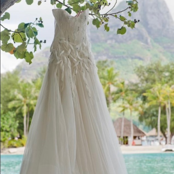 Reem Acra Dresses Reem Acra 4628 Candlelight Wedding Dress Poshmark